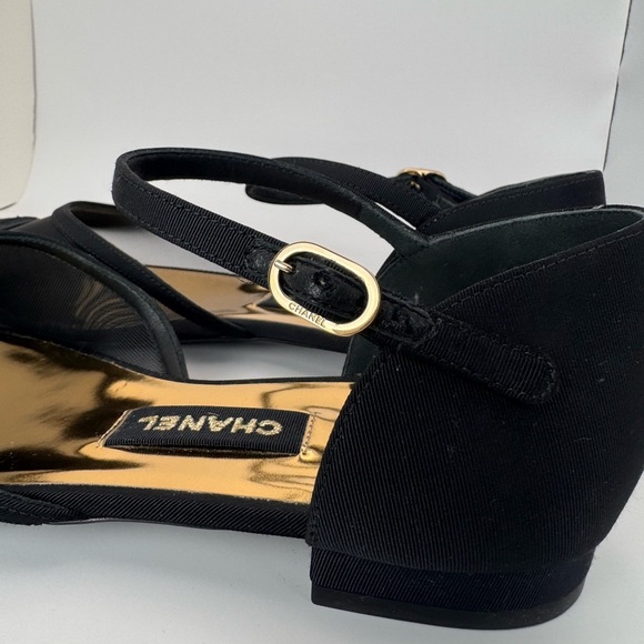 Chanel 2021 Interlocking CC Logo D’Orsay Flats Size 39 - Picture 11 of 11